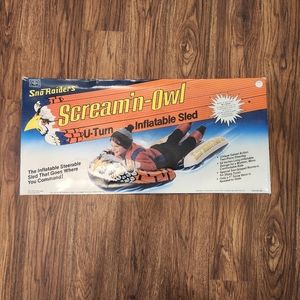 VINTAGE Sno-Raiders Scream'n owl U-Turn snow sled toy/ water float